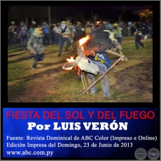 FIESTA DEL SOL Y DEL FUEGO - Por LUIS VERN - Domingo, 23 de Junio de 2013